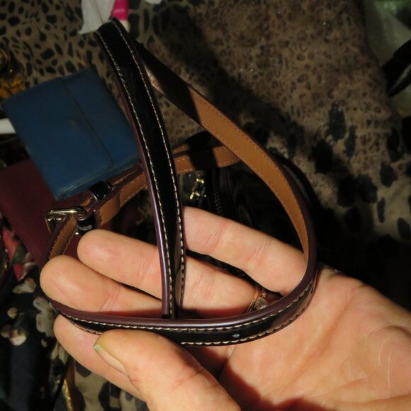 Coach Mini Sierra Black Patent Leather Dome Satchel Crossbody - Picture 11 of 11